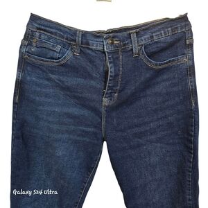 Stylish Dark Blue High Rise Jeans